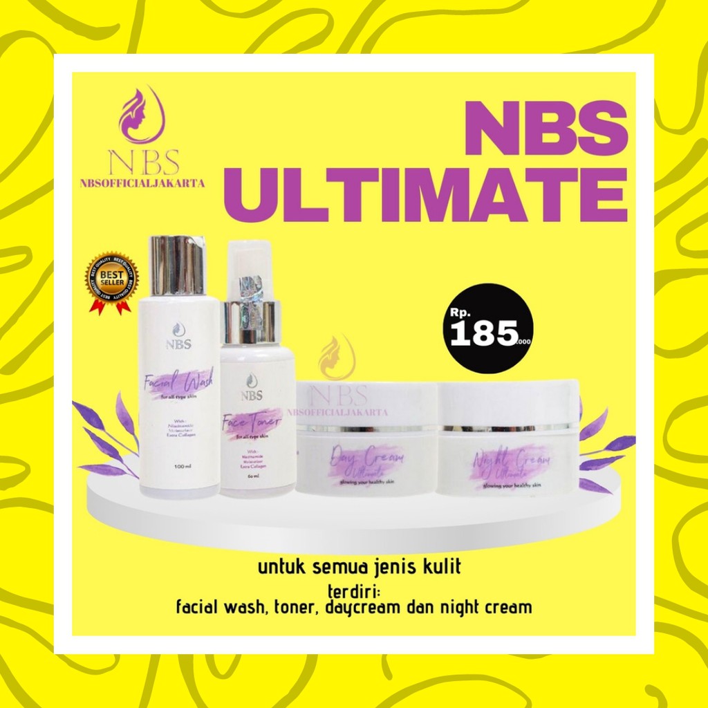 NBS ULTIMATE CREAM PEMUTIH SKINCARE MENCERAHKAN MEMUTIHKAN WAJAH