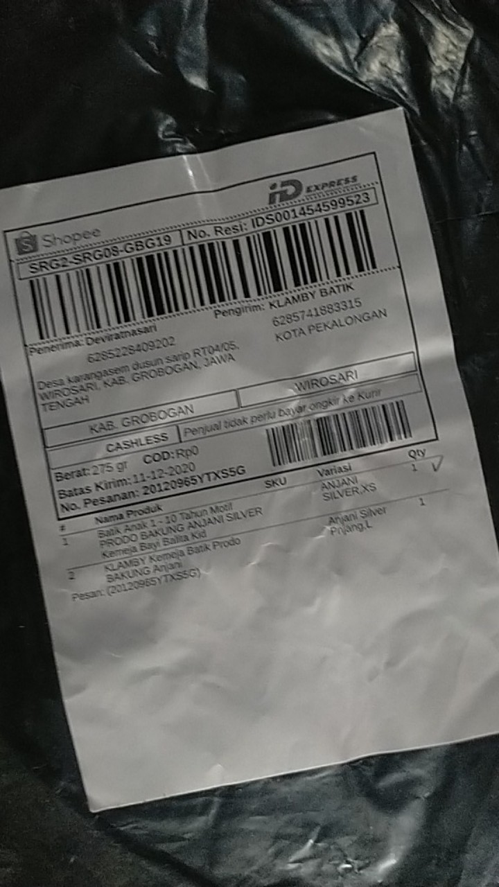 Batik Anak 1 - 10 Tahun Motif Prodo Bakung Anjani Silver Kemeja Bayi Balita Kid