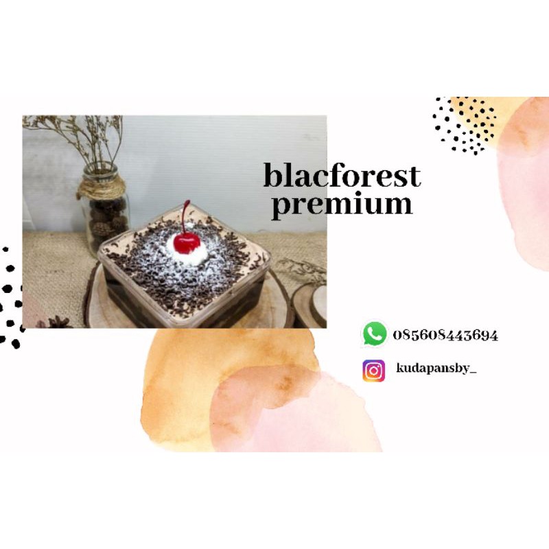 

Dessert hox blackforest premium sweet dessert 500ml // dessert box murah