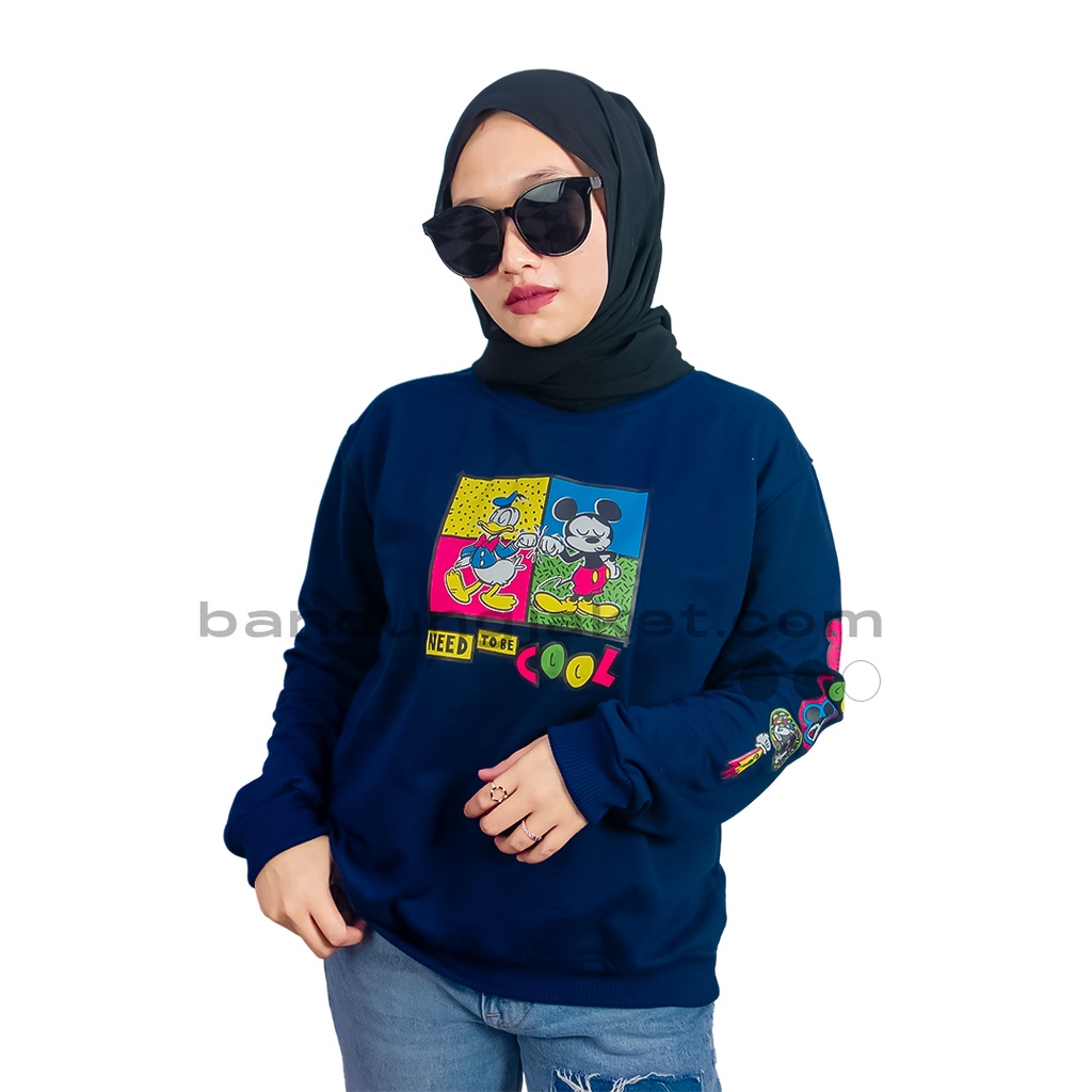 Disney II HOLY Sweatshirt Need To be Cool Mickey Navy