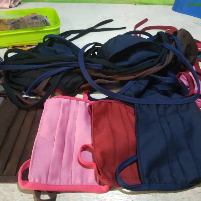 Masker Kain Genzana/proff Bebas pilih Warna