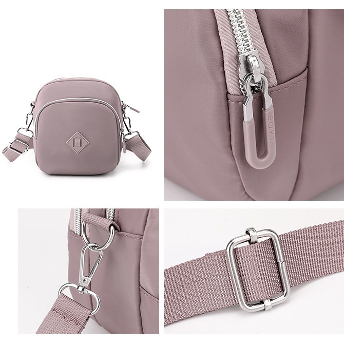 TAS SELEMPANG WANITA KECIL IMPORT ANTI AIR UNGU LILAC ABSECA TA661P5 PREMIUM SLING BAG CEWEK KOREA FASHION REMAJA KEKINIAN MURAH BRANDED SIMPLE LUCU CASUAL