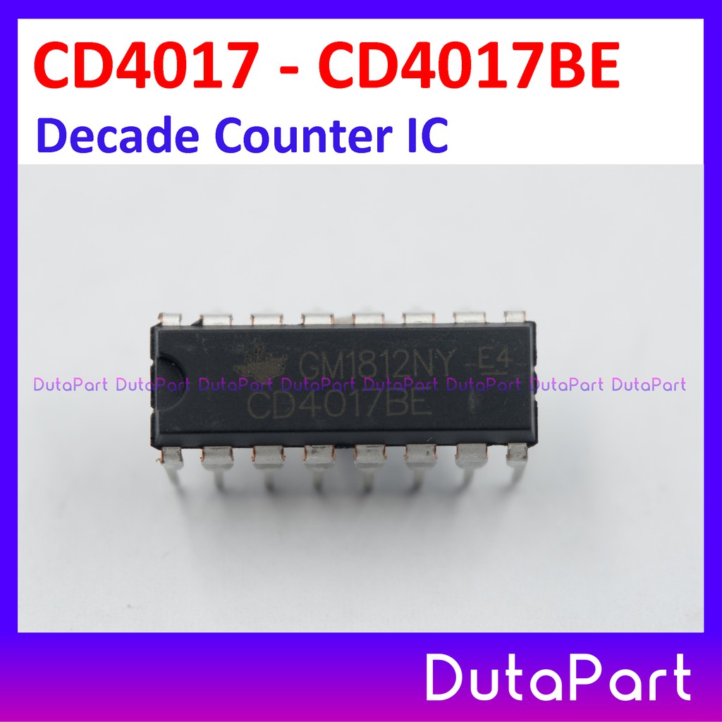 CD4017 CD4017BE CD 4017 Decade Counter Divider IC DIP-16