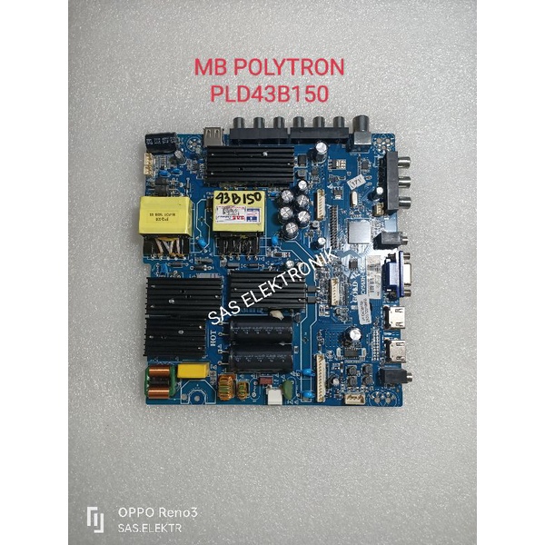 MB MOTHERBOARD MAINBOARD MESIN TV LED POLYTRON 43 INCH PLD43B150 PLD-43B150