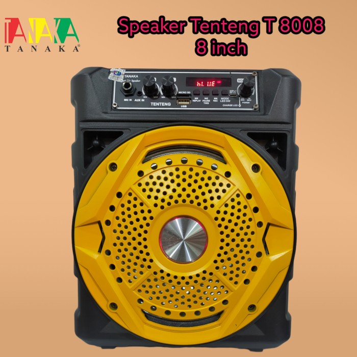 spiker portebel SPEAKER PORTABLE TANAKA T8008 8 INCH  BLUETOOTH