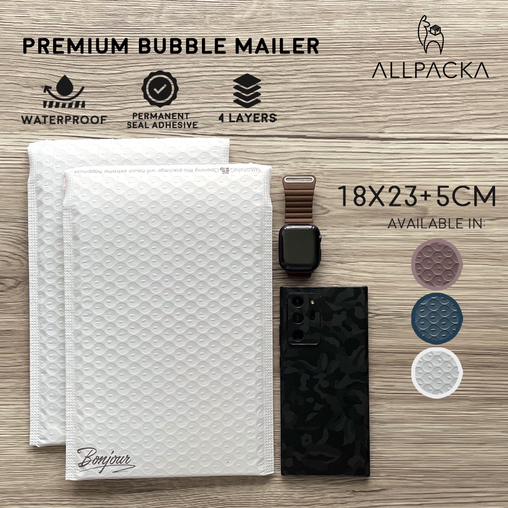 

18x23 Amplop Bubble Mailer Polymailer Premium Retail Grosir Allpacka