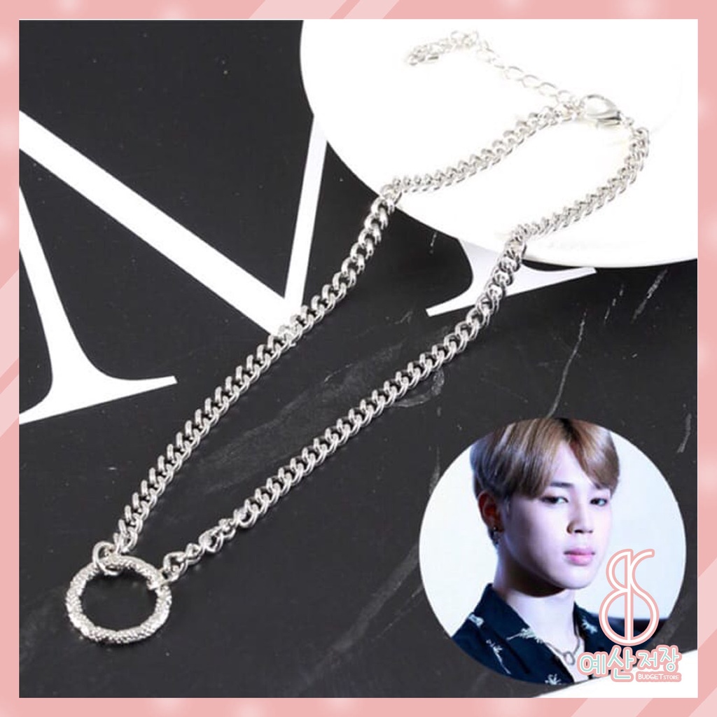 [BS] BISA COD KPOP BTS BT21 Bangtan Boys JIMIN Same Style Choker Necklace Kalung Love Yourself - KP291