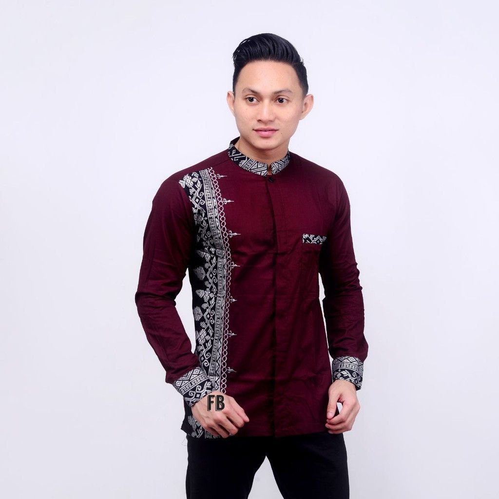 Kemeja Batik Pekalongan Lengan Panjang Size M L XL XXL