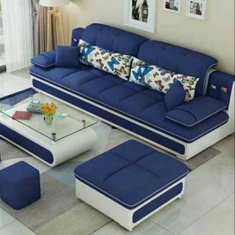 promo sofa minimalis l shape modern desain super unik shape  l putus
