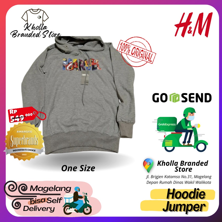 [PROMO 50%] Hoodie H&M Jumper ORiGINAL H&M Sisa Ekspor H&M Adem Cotton