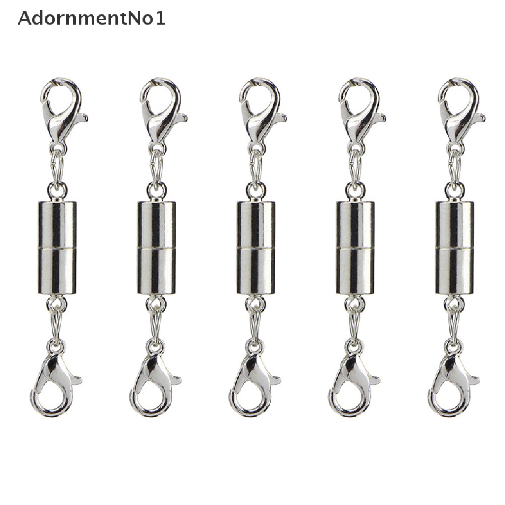 (AdornmentNo1) 20pcs Kait Clasp Magnetik Warna Silver / Gold Untuk Membuat Perhiasan DIY