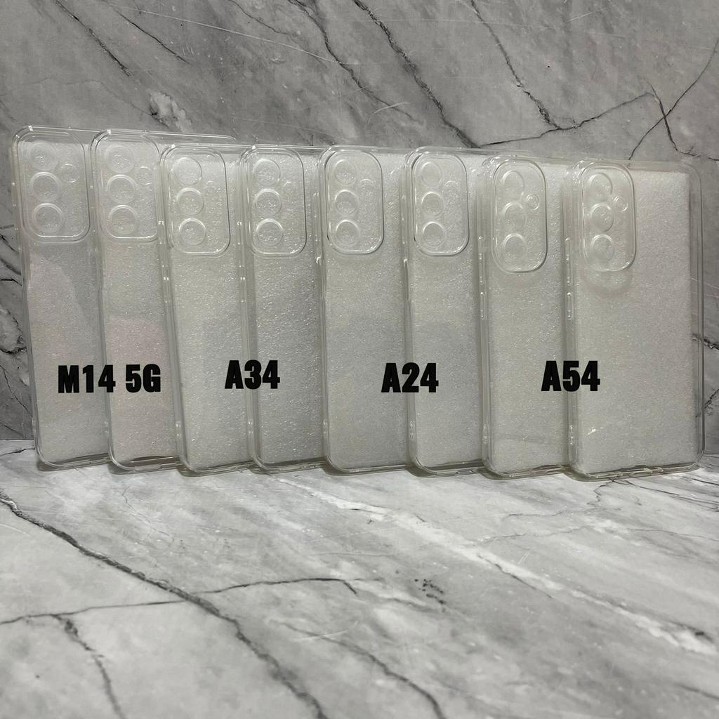 SoftCase Samsung A34 5G Samsung A54 5G Samsung M14 5G Samsung A24 Case Bening Clear Air Bag Jelly White_Cell