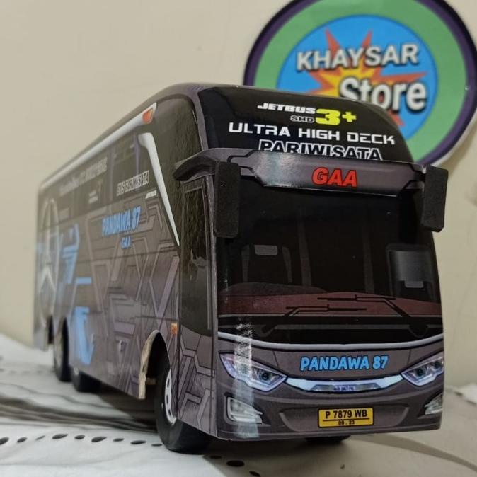 Image of [TERLARIS] MINIATUR BUS BIS DOUBLE DEKER PANDAWA 87 UHD BEST SELLER #0