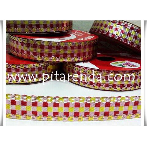 

Pita-10 : Pita Jepang Motif Kotak Renda Pinggir (Per Rol)