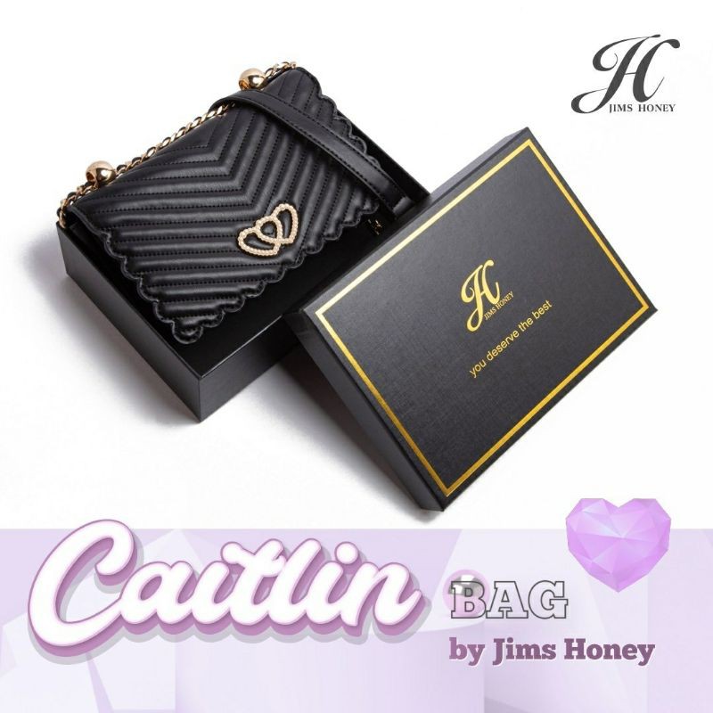 TAS PESTA JIMS HONEY,CAITLIN BAG,Tas Selempang Kecil Mewah,Tas Elegan Import Murah,Sling Bag Brended