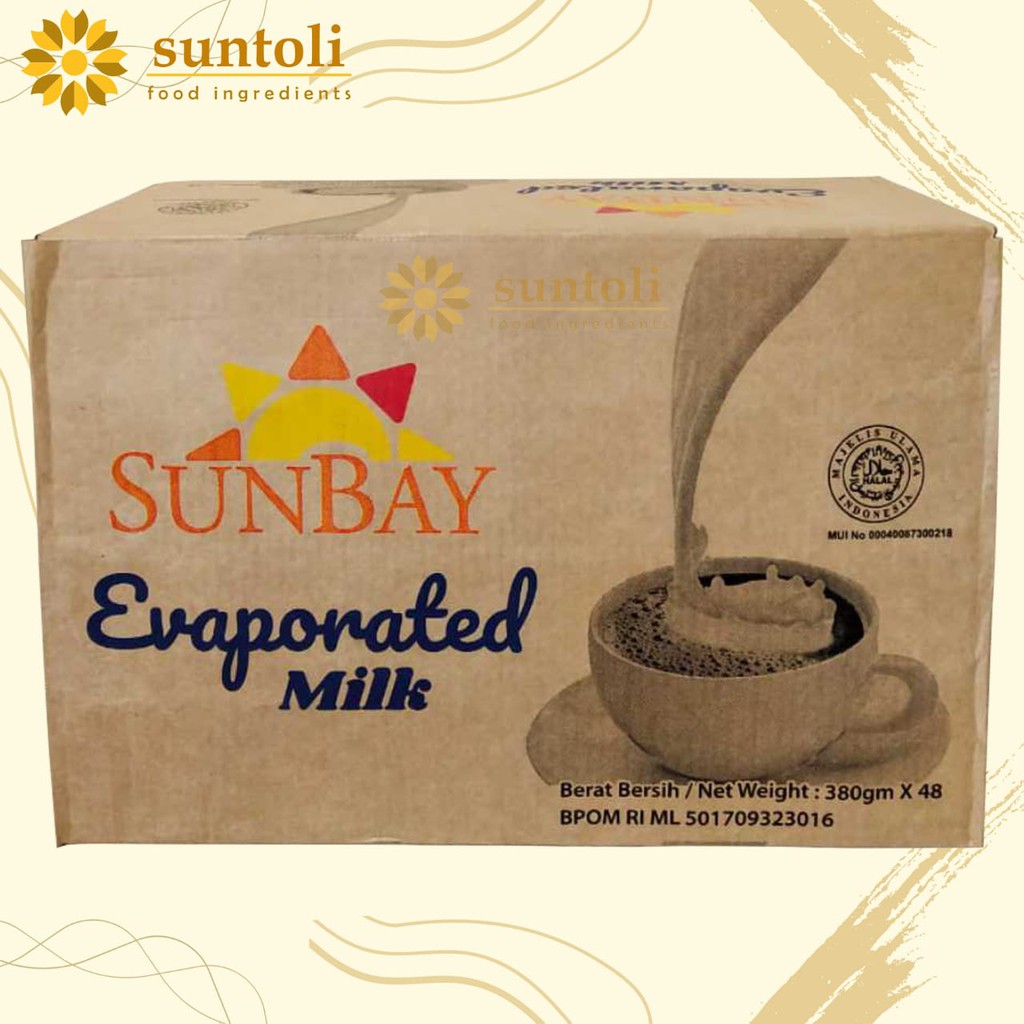 

SUNBAY SUSU EVAPORATED - 1 Karton Isi 48 Klg x 380 gr