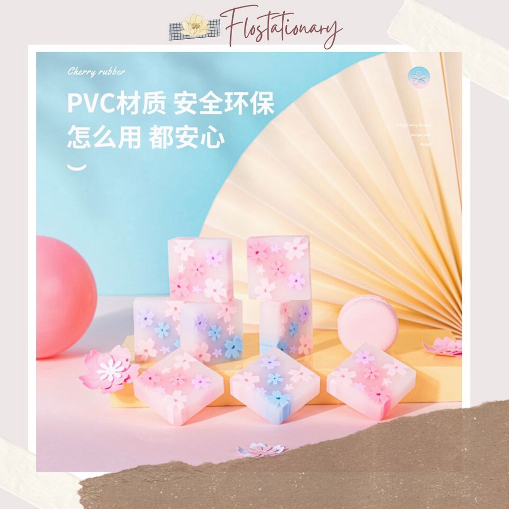 

[FS] Eraser Cherry Blossom Rubber Penghapus Eco PVC Sakura
