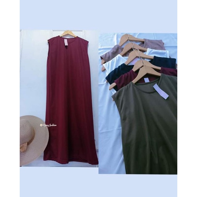 INNER POLOS // INNER TANPA LENGAN // INNER LEKBONG // DALEMAN GAMIS // GAMIS POLOS TANPA LENGAN