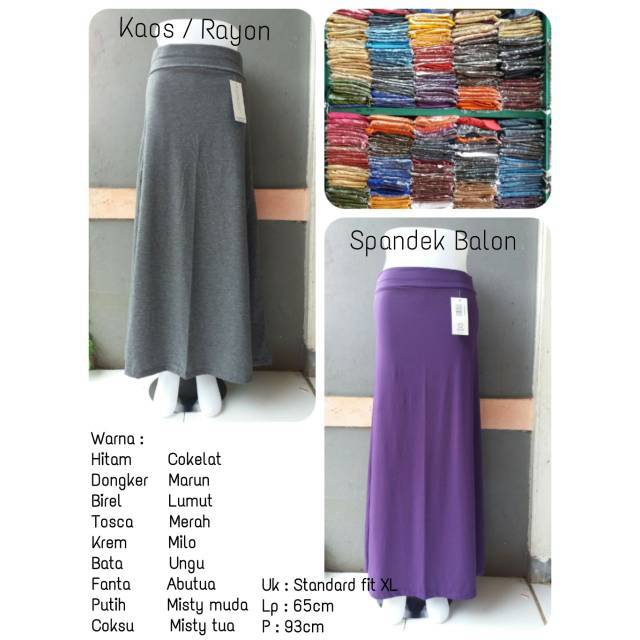 Rok Panjang Standard Kaos-1