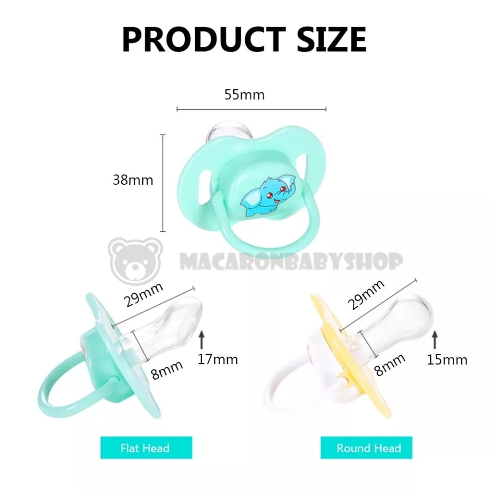 Empeng bayi silikon lucu empeng bayi newborn dot bayi-5