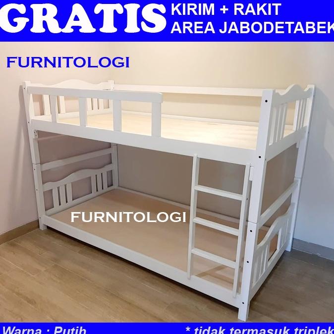 RANJANG SUSUN 2 TINGKAT ANAK DAN DEWASA 90X200 / KAKI PENDEK / TEMPAT TIDUR TINGKAT ANAK TERLARISS..