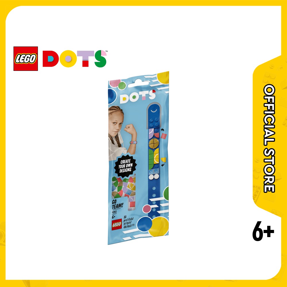 LEGO DOTS 41911 Go Team! Bracelet (33 Buah) Mainan Anak Balok Susun