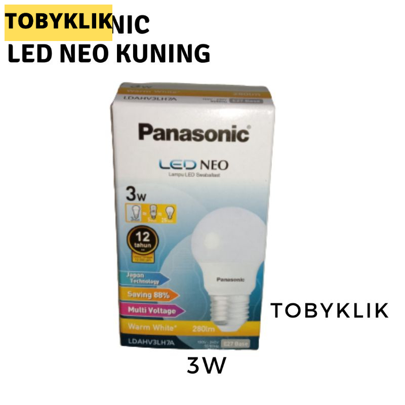 Lampu LED Panasonic Warna Kuning