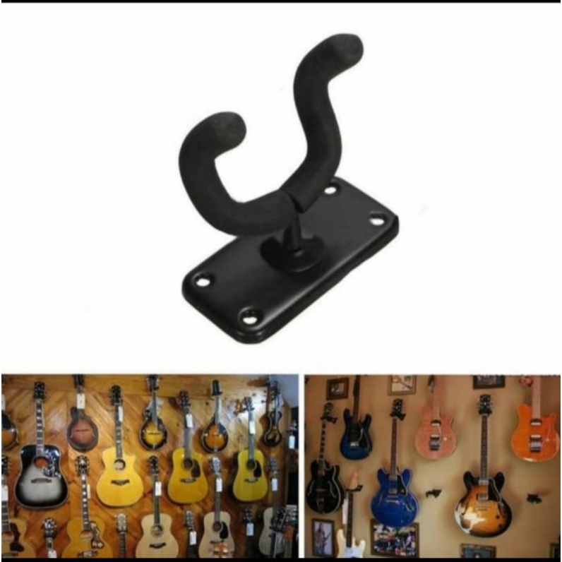 Stand Gitar Dinding Besi Hanger Gitar Bass