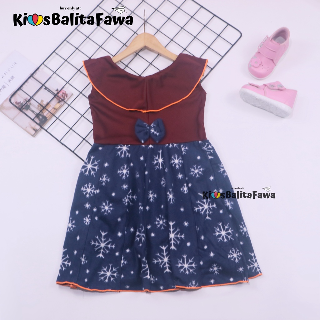 (BLUDRU FLANEL) Dress Cantika uk 4-5 Tahun / Baju Anak Perempuan Harian Yukensi Murah Grosir