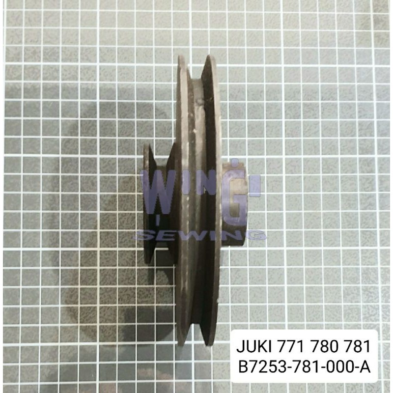 JUKI 771 780 781 Pulley Poly Poli Dinamo Mesin Lubang Kancing Industri