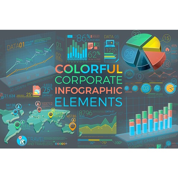 Colorful Corporate Infographics