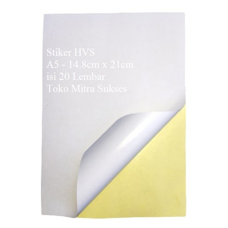 

A5 Stiker HVS A5 isi 20 Lembar