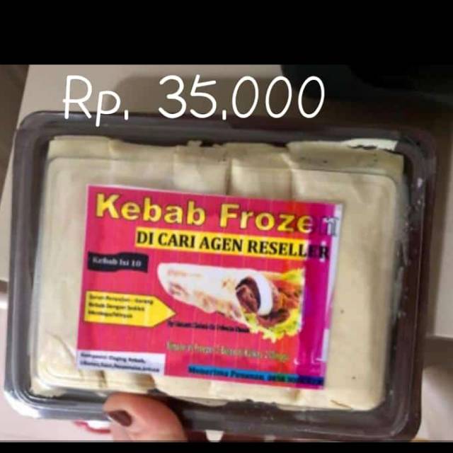 

kebab frozen mini isi 10