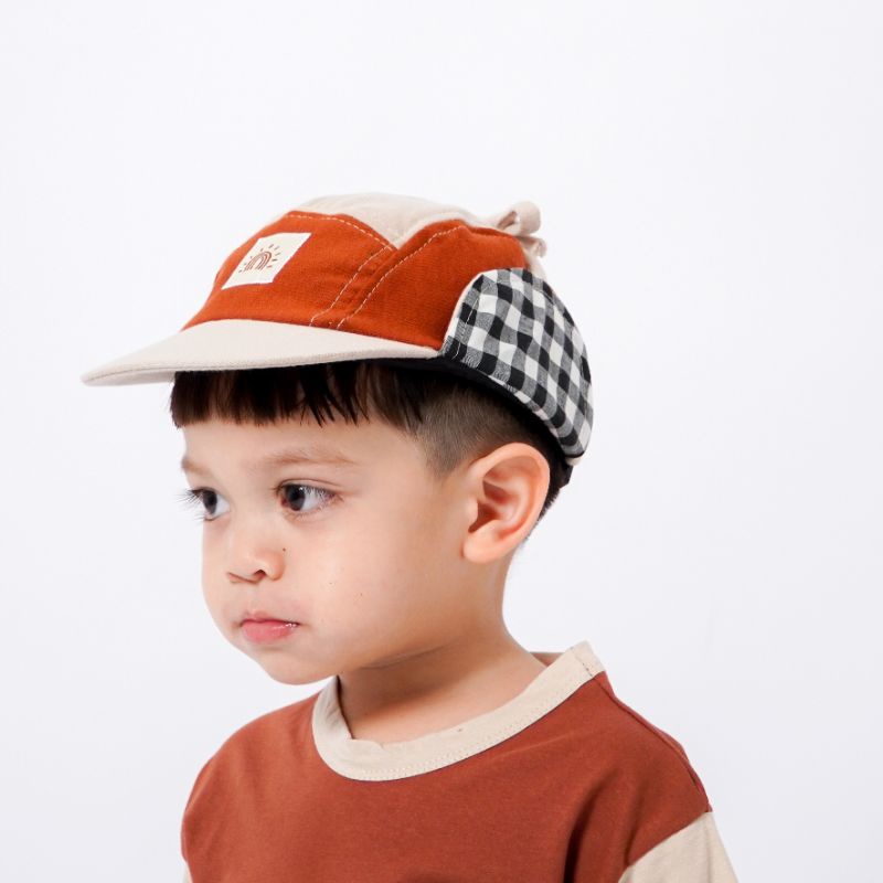 CAMPER HAT - Promo 10.10 Topi Basic Tali Anak Kids Cowok Cewek Laki Perempuan Unisex Kotak Lucu Murah Polos