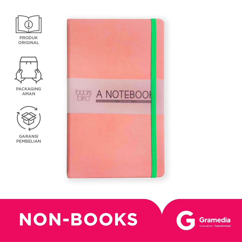 

Books&Bind Nb Candyseries Hc A5-Slim Pink
