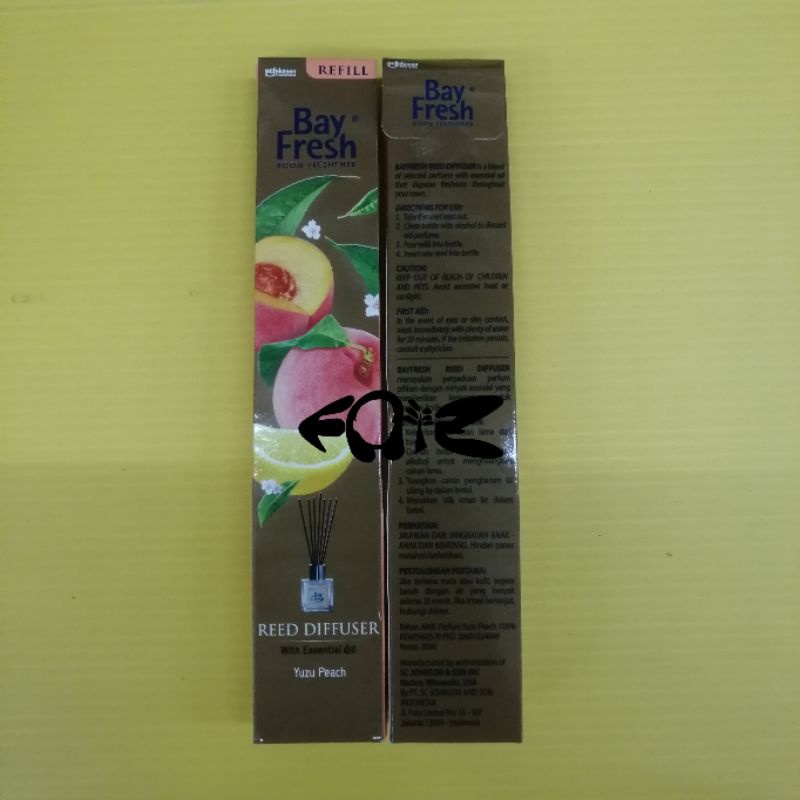 Bayfresh Reed Diffuser Reffil-Yuzu Peach