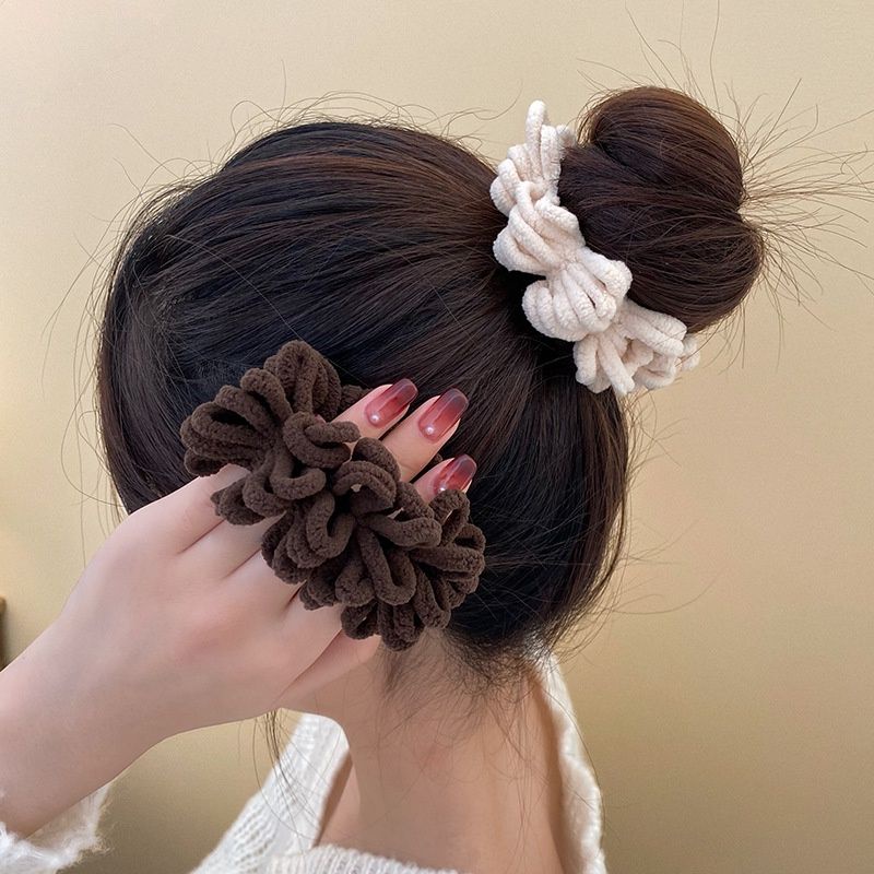 [COD] Ikat Rambut Scrunchie Model Ubur Ubur Lucu Cute Import Ala Korea Ikat Rambut Gelang Warna Eartone Elegan