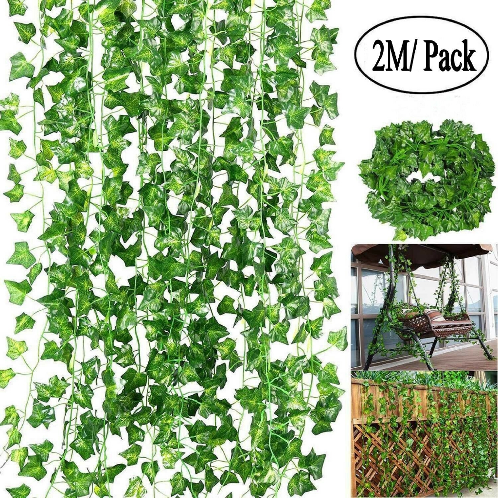 2M Daun rambat plastik artificial lebar 4 5cm murah 2M Daun rambat plastik artificial lebar 4 5cm murah