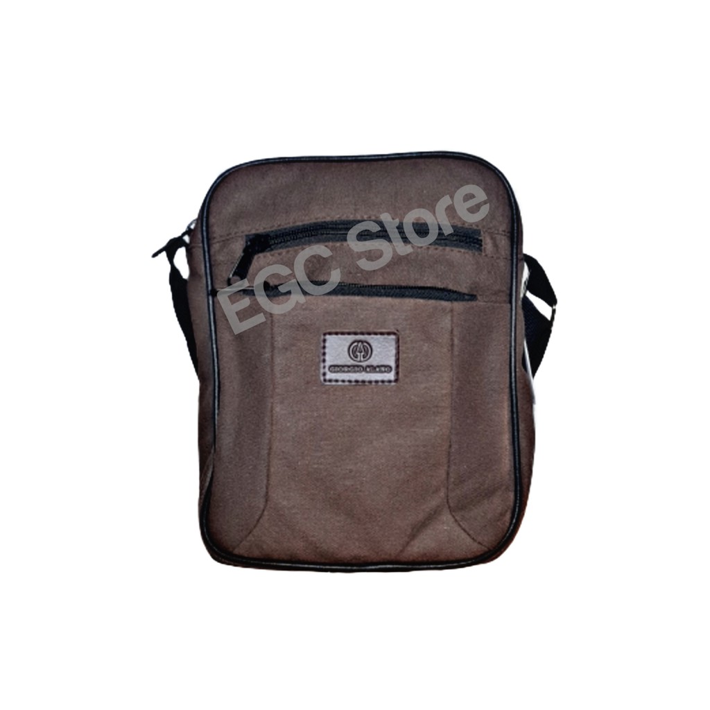 Tas Slempang Kanvas Pria Sling Bag Cowok Cowo Travel Bag Laki Tas Kecil Ori Asli - Tas-Selempang-GA