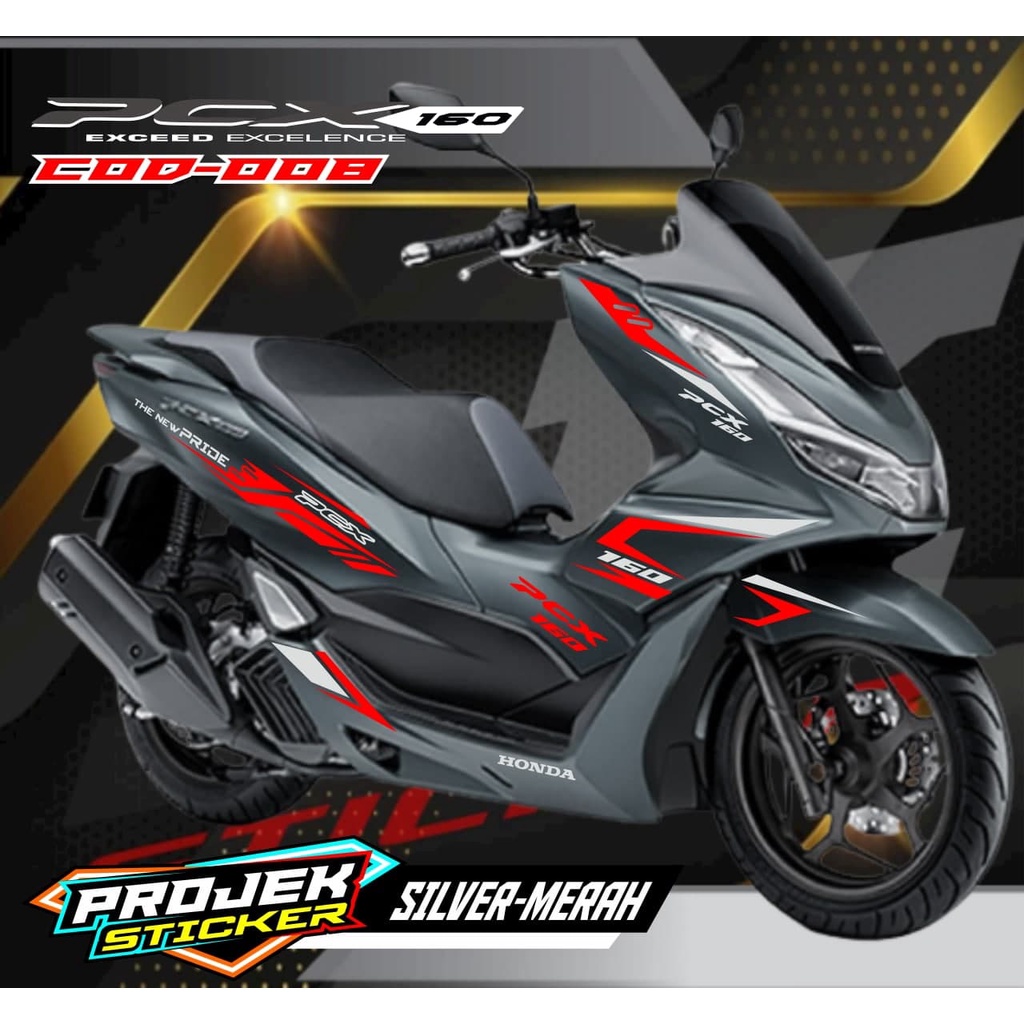 STRIPING CUTING HONDA PCX 160 NEW 2022 / STIKER PCX / FARYASI PCX/ PCX 160 09