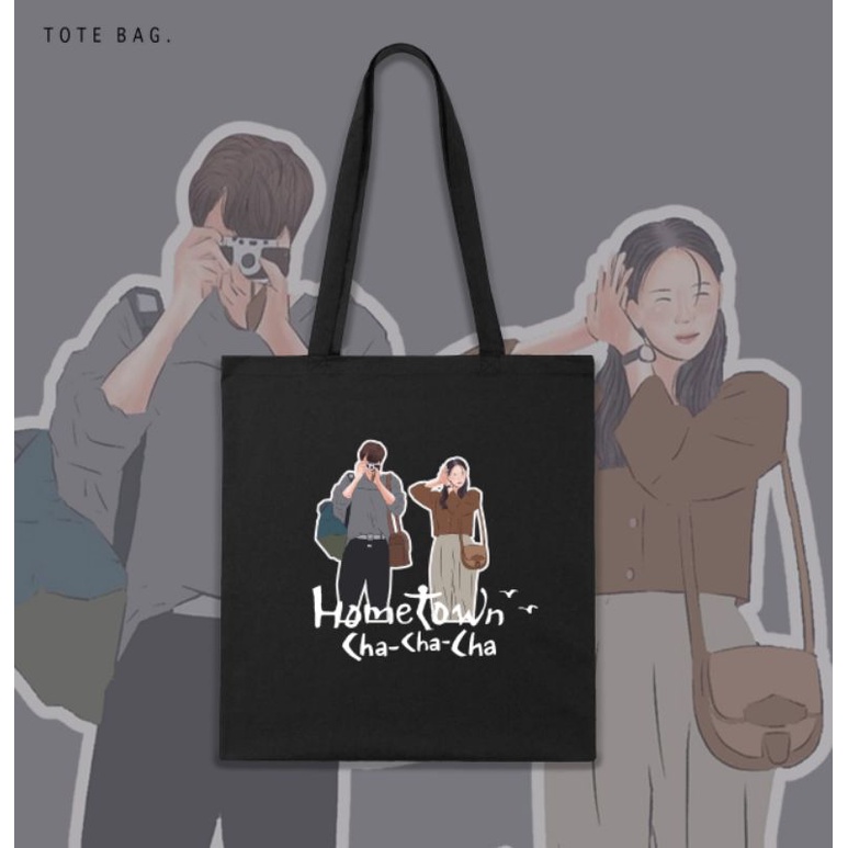 TOTE BAG HOME TOWN CHACHACHA/TOTEBAG CANVAS KIM SEON HO