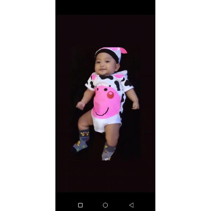 Jumper bayi baju bayi sapi/jumpsuit baby cow