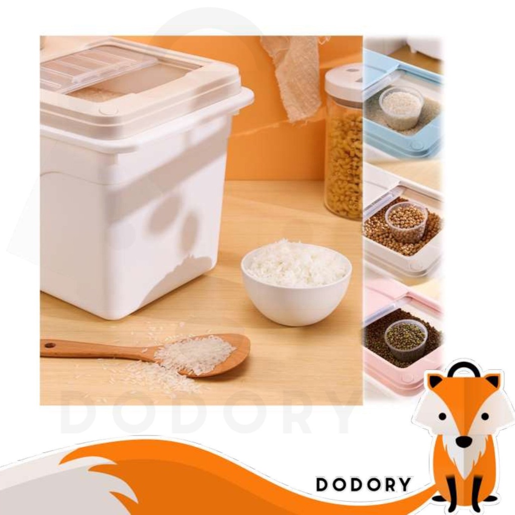 DODORY HL0230 Kecil Tempat Penyimpanan Makanan Beras Kacang Food Storage Plastik