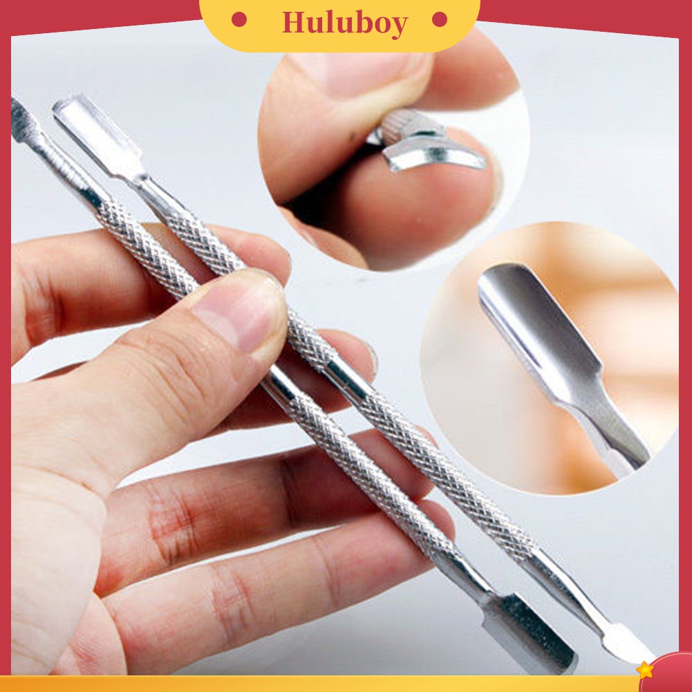 Huluboy Huluboy♡ Alat Pendorong Kutikula / Penghapus Kutek UV Gel Soak Off Untuk Manicure