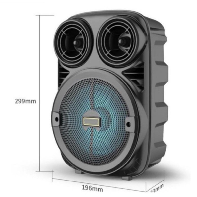 Speaker Bluetooth Portable 6,5 inch KM-3381 + Plus Microphone - Speaker Bluetooth KM-3381 Microphone