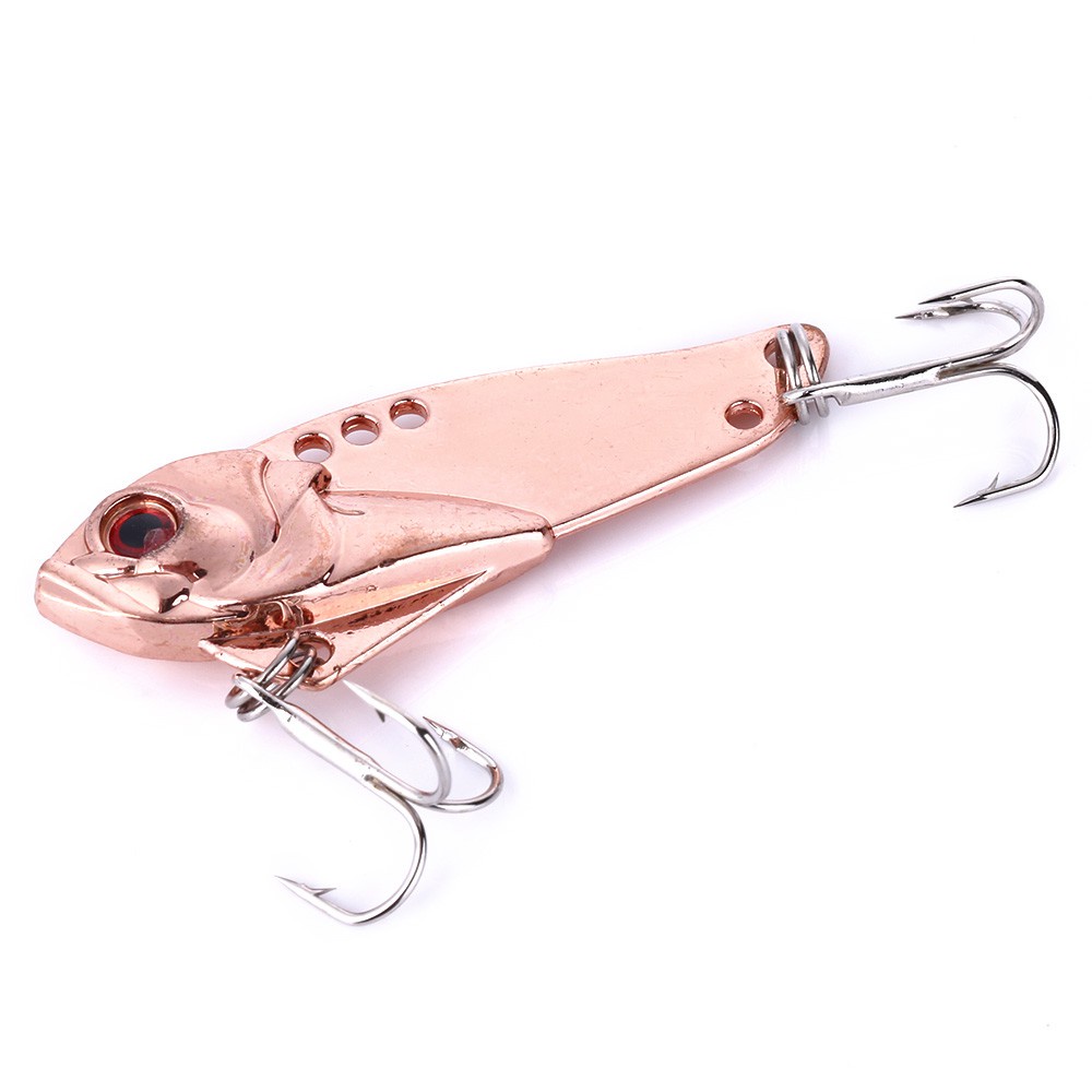 HENGJIA 4pcs/Lot Metal Spoon Fishing Lures Blade Metal VIB 5cm 10.8g Spoon Hard Vibrating Lure bait Tackle