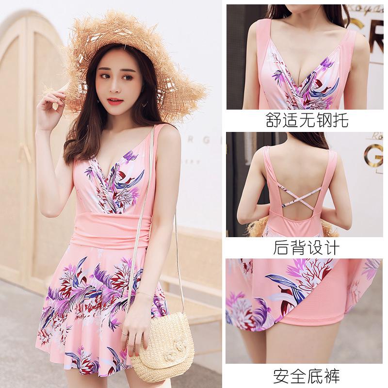  Baju  Renang  One Piece Model V neck Tanpa Lengan tali Untuk 