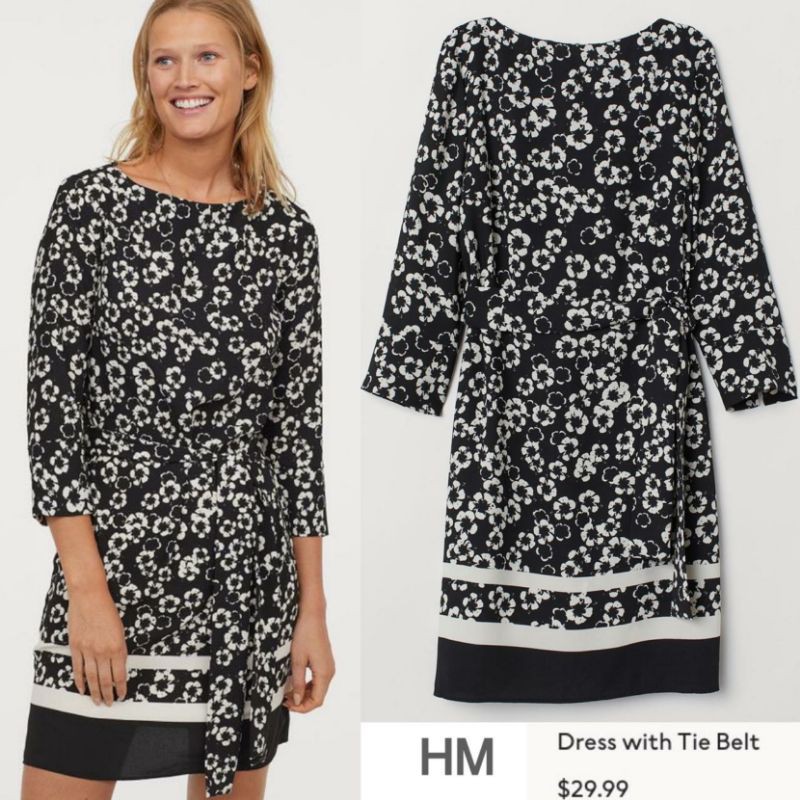 Hm dress with tie (Nobelt)