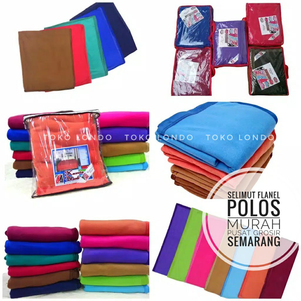 Selimut Polos KURNIA Fleece Yatis Flanel Rumah Sakit Hotel Klinik uk 150x200 160x200 cm Abu2 Grey Beige Hijau Army Merah Maroon Biru Dongker Blue Navy Brown Coklat Putih White PAKAI LIST