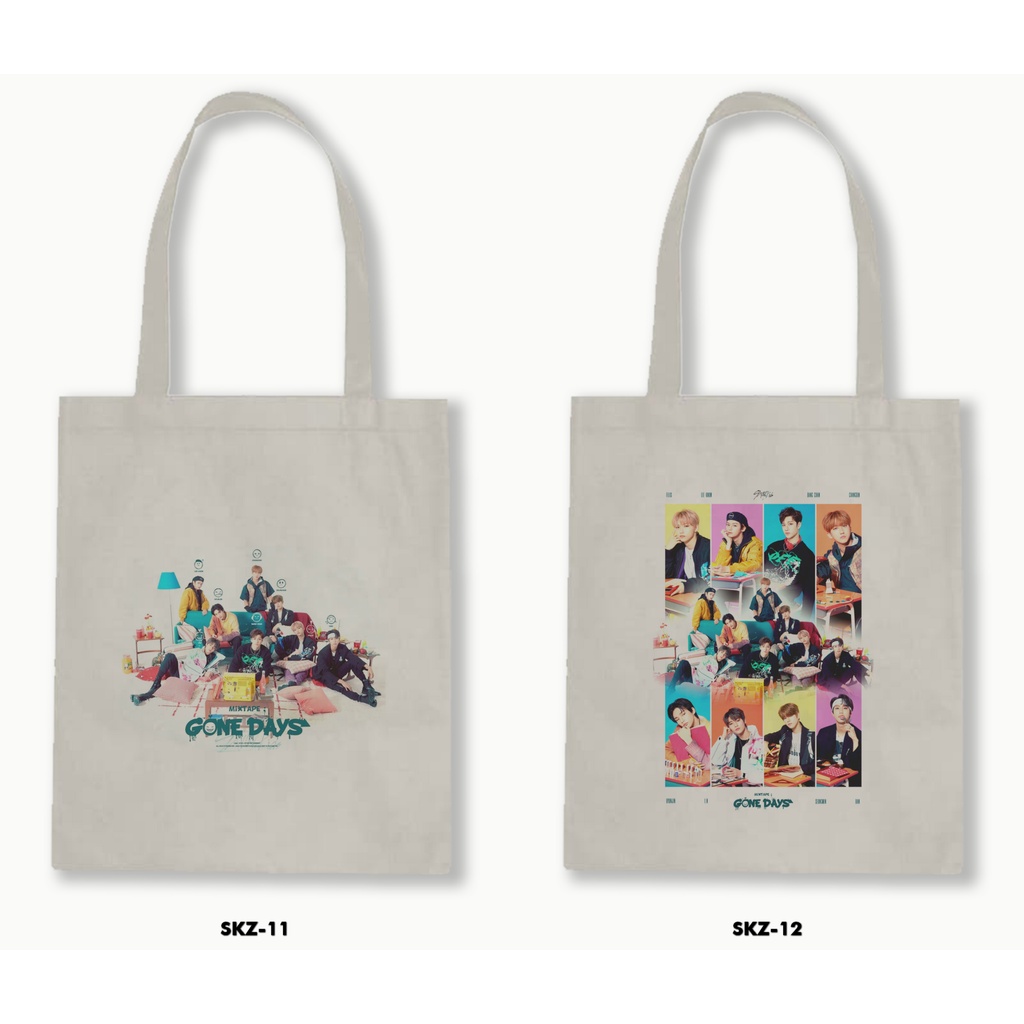 TOTE BAG BLACU - STRAY KIDS 1